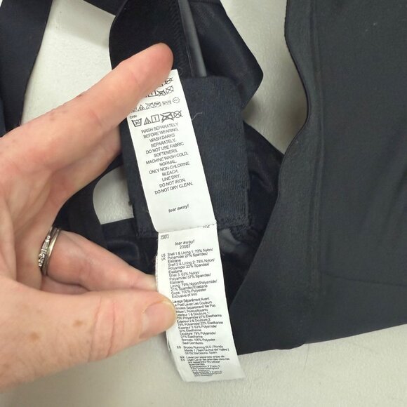 Brooks Dare Racerback DriLayer Black Active Sports Bra 350073 Womens size 34F - Picture 5 of 7